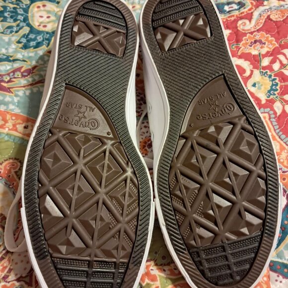 CONVERSE LOW TOPS CANVAS WHITE MONOCHROME ALL WHITE MENS 5.5 WOMENS 7.5 NEW - Picture 8 of 9